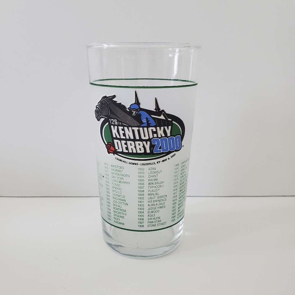 2000 Kentucky Derby 126 Churchill Downs 5.25" Libbey Mint Julep Glass, 3 avail